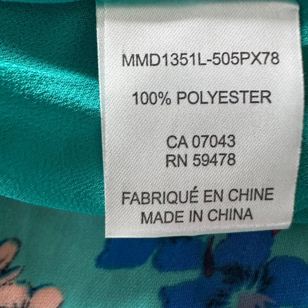 Belle Vere Maxi Dress Small Green Floral Print Off Shoulder Ruffle‎ Trim Cottage - Picture 3 of 16